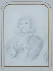 George Frederic Watts, Portrait of the Viscountess of Hereford, 1848, pencil