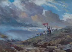 Frank Moss Bennett, War Clouds, 1902, watercolour with gouache