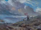 Frank Moss Bennett, War Clouds, 1902, watercolour with gouache