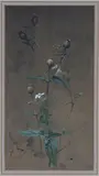 Edwin John Alexander, Botanical Seed Heads Study, watercolour with gouache
