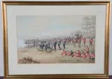 Richard Simkin, East Surrey Company Co. in Action, watercolour