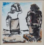 Josef Herman, Two Women at Work