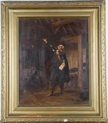 Charles C. Seton, In Hiding, 1885, oil on canvas