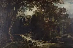 Samuel Henry Baker, Water Mills at Ffestiniog, oil on canvas