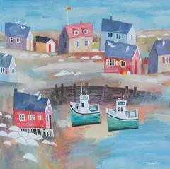 Frank Taylor, Harbourville, Nova Scotia, late 20th/early 21st century oil on canvas-board