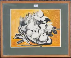 Still Life by Alexander Hardie Williamson, ink and watercolour, sold Jun 2021