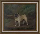 Henry Crowther, Pugnacious Patrick' (Standing Pug Dog), 1921, oil on canvas