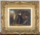 Henry Stacy Marks, The Lady's Tailor in the Olden Times, oil on board