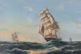 John Bentham-Dinsdale, The Torrens' (Ship Portrait of the Clipper in Full Sail), oil on canvas