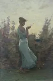 George Faulkner Wetherbee, A West Wind, oil on canvas