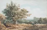 John Varley, A Path Leading to a Mansion among Trees