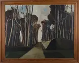 Keith Frederick Grant, Roman Wall, Verulamium, oil on canvas