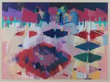 Claire Harrigan, Still Life from New York, 1988, mixed media including oil pastel and acrylic