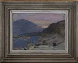 Kate Elizabeth Olver, Hebridean Sunset, oil on board