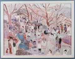 Fred Yates, Afternoon Stroll, St Ives, oil on canvas