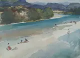William Russell Flint, Washerwomen by the Drôme (between Crest and Aouste)