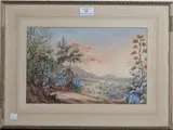 William J. Caparn, Blidali on the Plain of Metidja (North Africa), watercolour with gouache