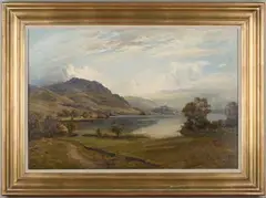 James Heron, Loch Ard, oil on canvas