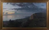 Alfred Bergström, Rocky Coastal View, Sweden, 1928, oil on canvas