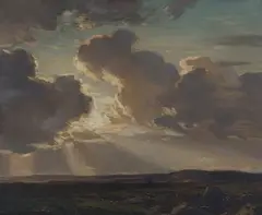 Arthur A. Friedenson, On Dartmoor, Evening, oil on panel
