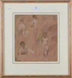 Edward Stott, Studies of a Young Boy, pastel