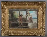 Edward Stott, The Carpenter's Family, pastel