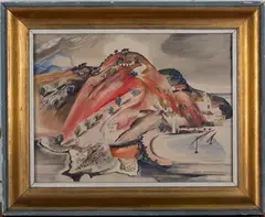 Sine MacKinnon, Approaching Cape St. Vincent, watercolour
