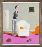 Charles Williams, Remote Girl, 21st century oil on canvas