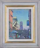 Frederick Cuming, Rialto Bridge' (Venice), oil on board