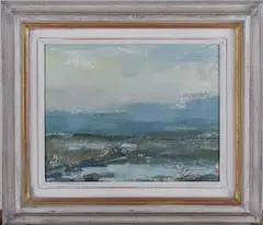 Jonathan Trowell, Salthouse Norfolk, oil on board