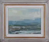 Jonathan Trowell, Salthouse Norfolk, oil on board