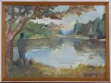 Ronald Ossory Dunlop, Figure on the on the Bank of a Lake