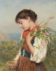 Luigi Da Rios, The Bird's Nest, oil on canvas