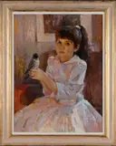 Viktor Tchaouss, The Pet Bird, 1998, oil on canvas