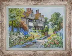 Ernest William Haslehust, The Manor House, Chiddingstone, watercolour