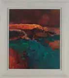 John Blockley, Abstract Landscape, watercolour