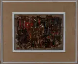 Peter Jones, Abstract, oil on board