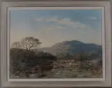 William Darling McKay, Cattle and Drover in a Landscape, oil on canvas
