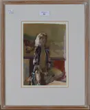 Ken Howard, Marika III, watercolour