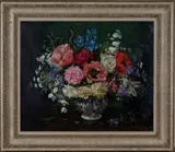 John Codner, A Jug of Summer Flowers, oil on canvas