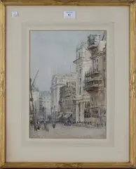 Frederick Whitehead, Regent Street, 1924, watercolour