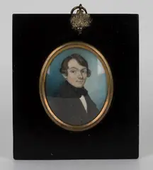 Thomas Cox, Oval Miniature Portrait identified as Henry Wise, watercolour on ivory