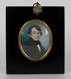 Thomas Cox, Oval Miniature Portrait identified as Henry Wise, watercolour on ivory
