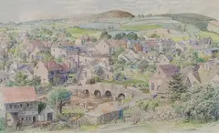 Stanley Roy Badmin, Clun, Shropshire, watercolour