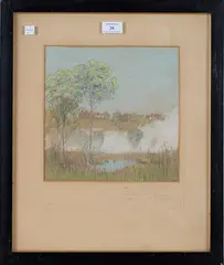 Donald Maxwell, Puck's Song, watercolour and coloured chalks over pencil