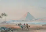 Frederick Goodall, Pyramids at Giza, Egypt