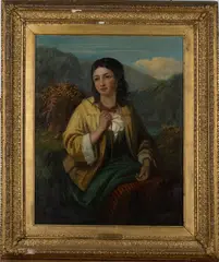 Robert Kemm, The Fern Gatherer, oil on canvas