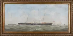 George Mears, Brighton' (Paddle Steamer), oil on canvas