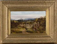 Thomas Clark, A Path and Style near Kircudbright, 1854, oil on panel