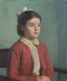 Frank Jameson-Smith, Portrait of a Child' (Daphne, age 5), oil on canvas